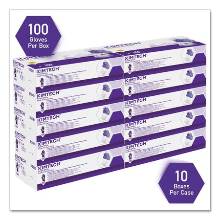 Kimberly-Clark Professional Nitrile Disposable Gloves, 6 mil Palm, Nitrile, Powder-Free, Small, 1000 PK, Purple 55081CT
